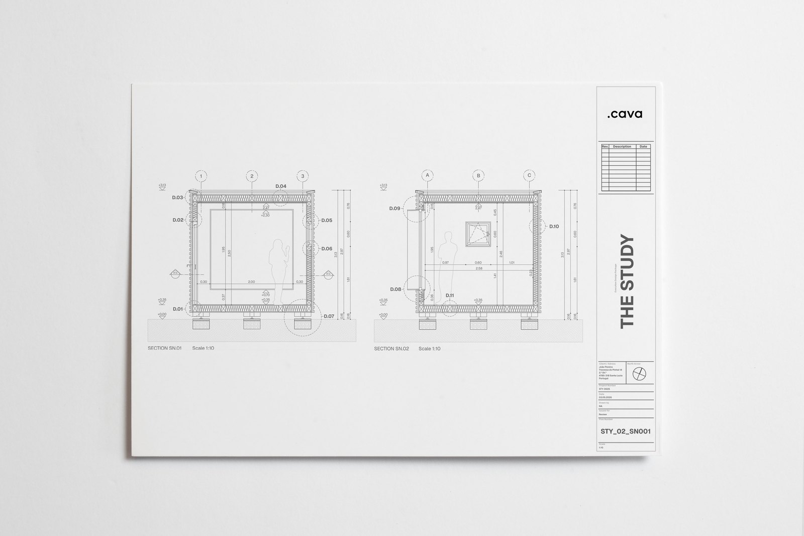 The Study — architectural plan drawings